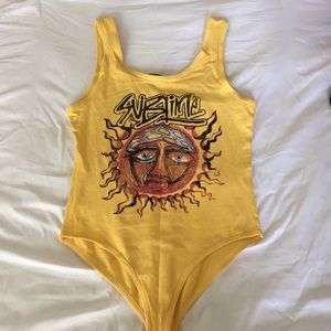 Sublime yellow body suit